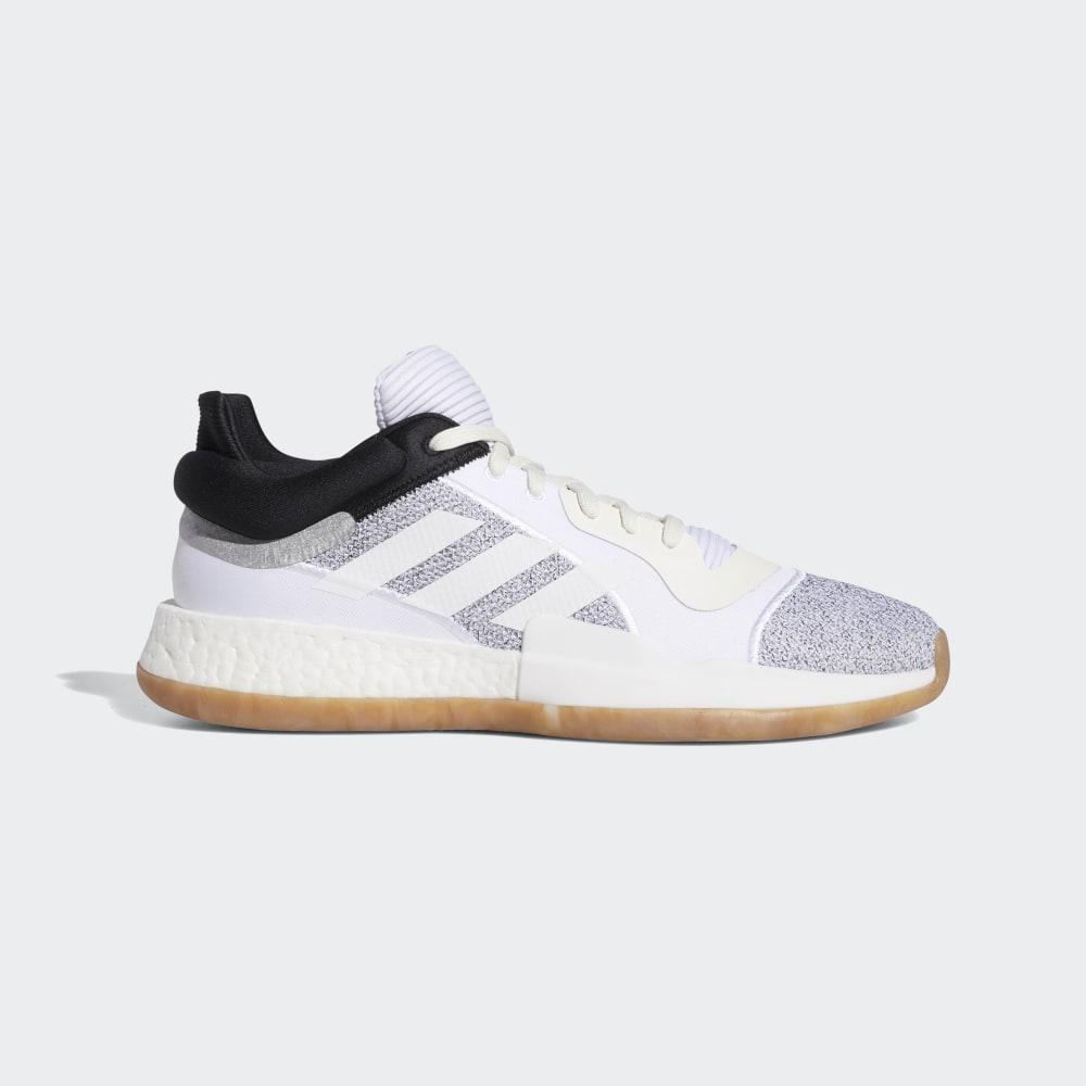 Adidas Men's Marquee Boost Low Basketball Shoes White/Black Ireland D96933